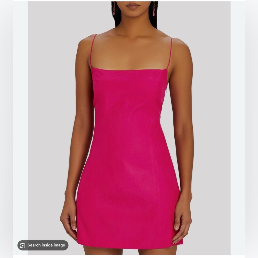 Gauge81 Pink Silk Toyama Short Dress